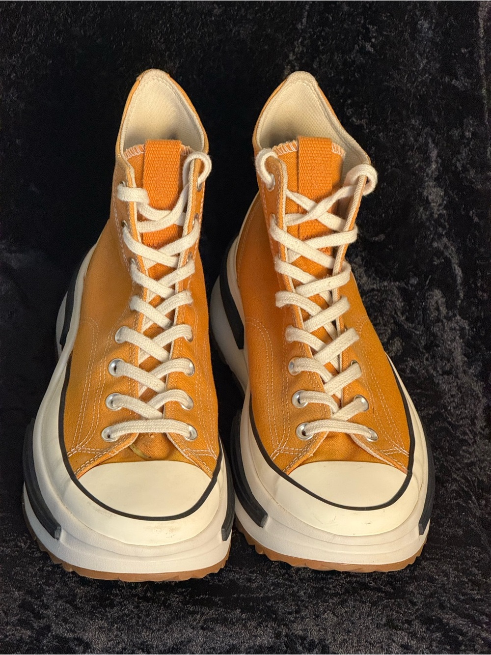 Converse Run Star legacy High-Top Platform Sneakers Monarch Orange SZ 10.5 pre-L